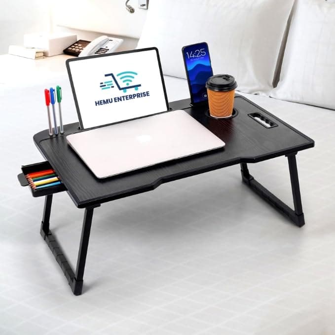 Generic Ergonomic Multipurpose Foldable Wooden Laptop Bed Table