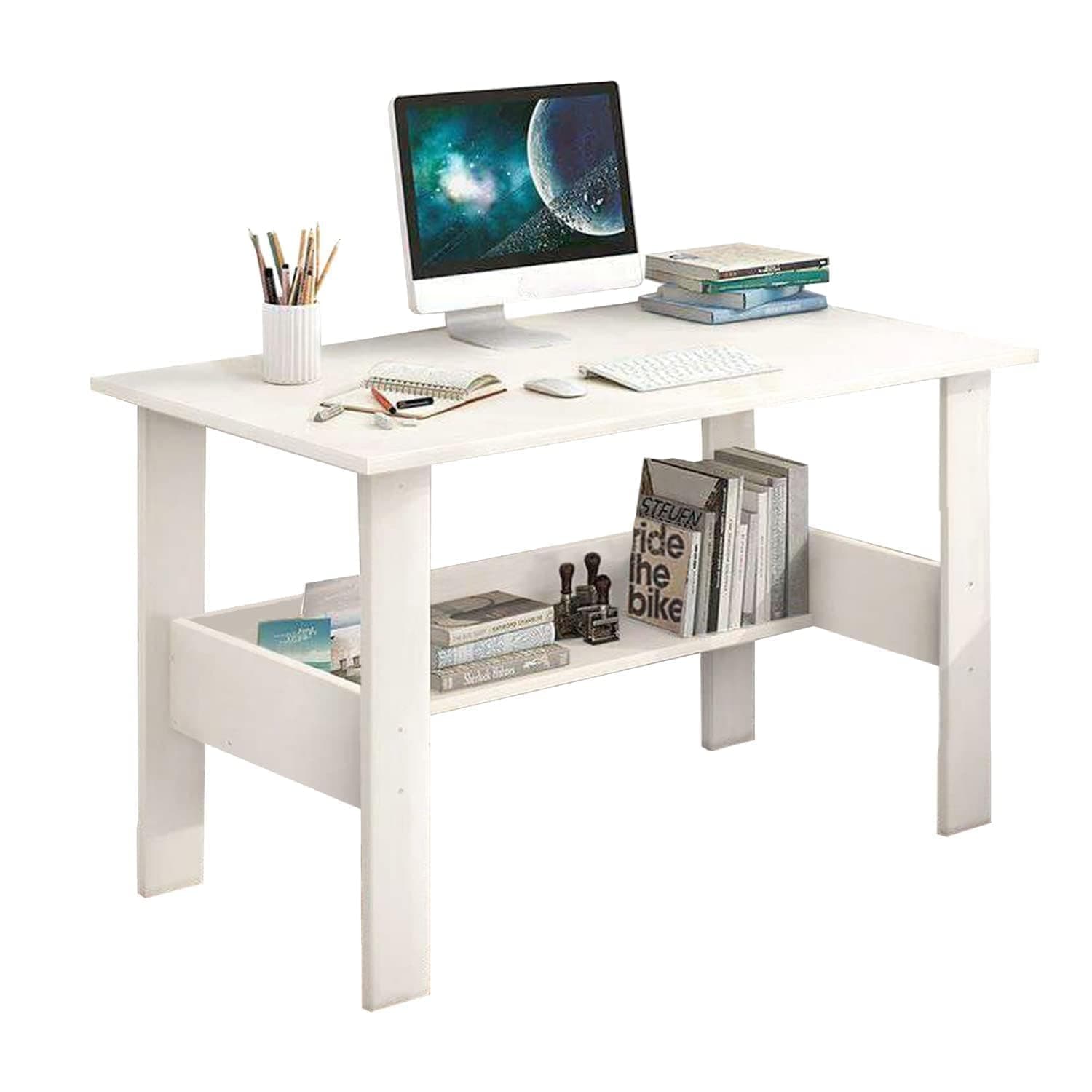 Callas Engineered Wood Computer Desk with Storage Shelf (ST-09)