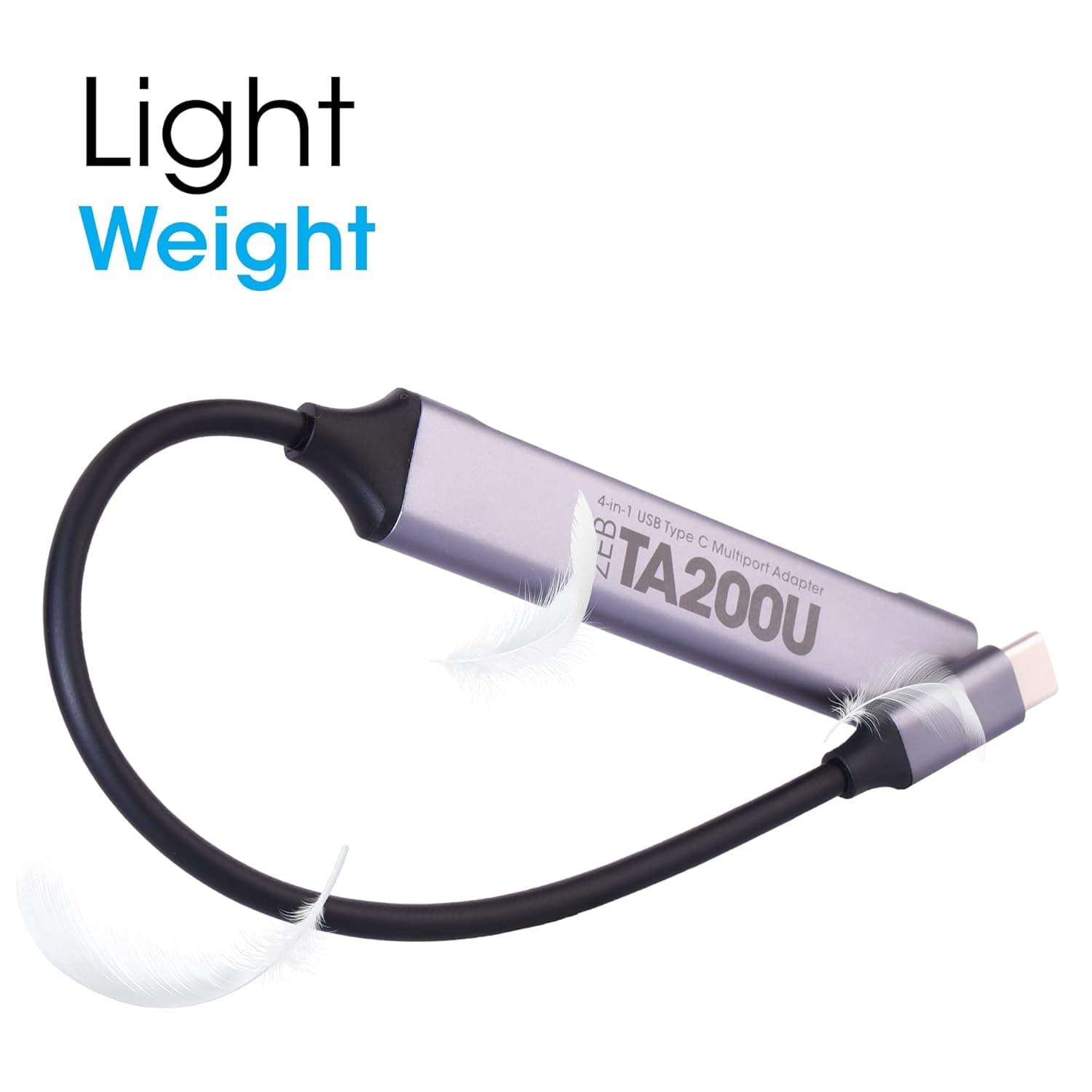 Zebronics TA200U Type C to USB Hub Aluminum Design
