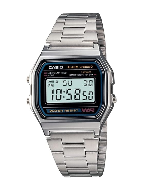 Casio Vintage Digital Grey Watch A158WA-1Q