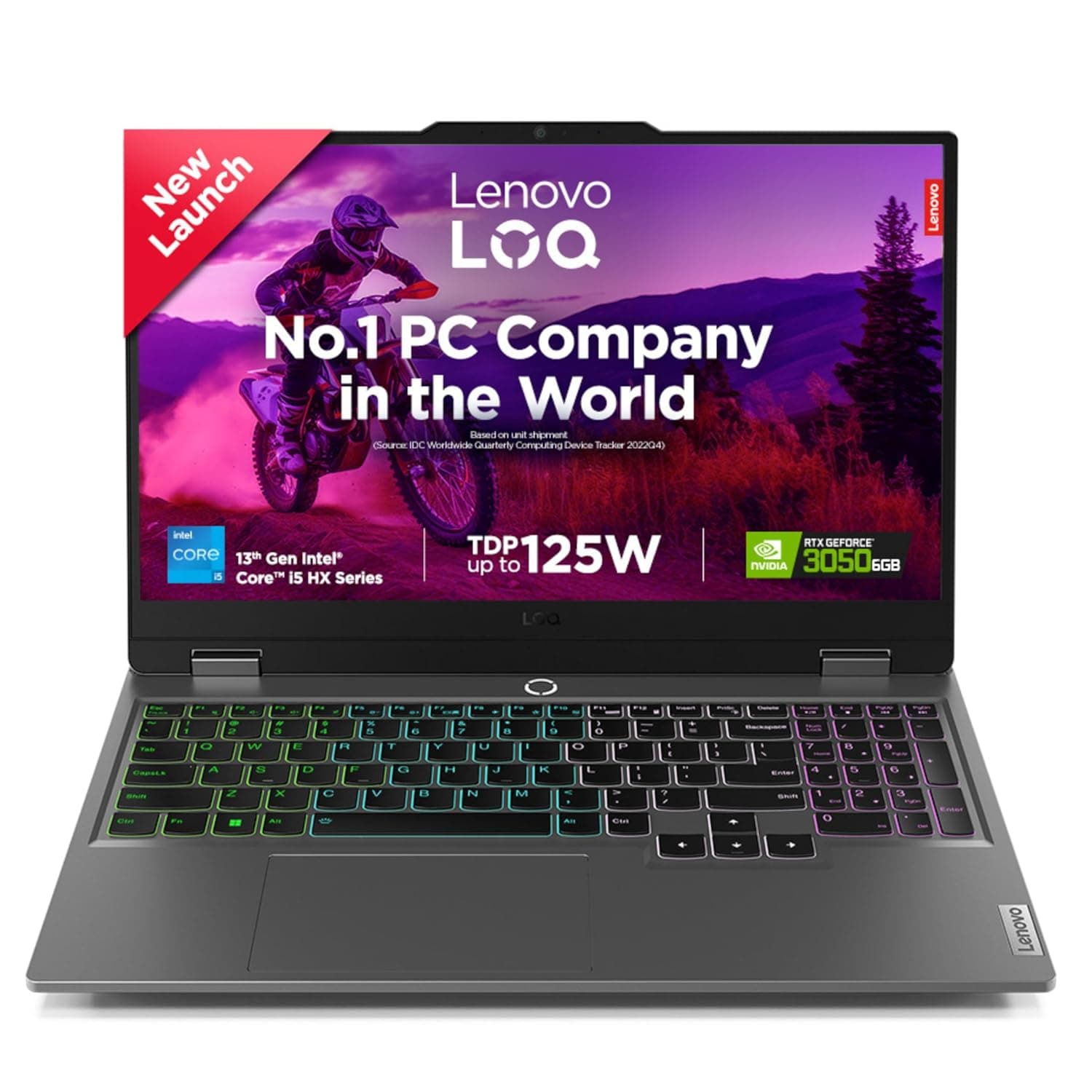 Lenovo LOQ i5-13450HX RTX 3050 6GB with 144Hz Display 15IRX9 83DV018MIN Gaming Laptop